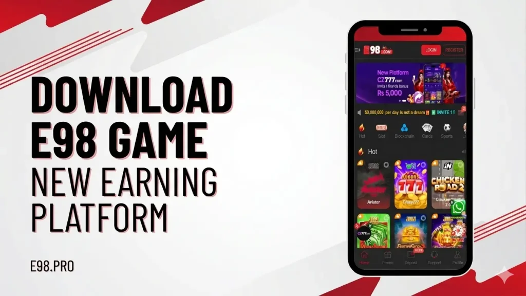 
E98 Game Download APK (New Money App) In Pakistan 2026